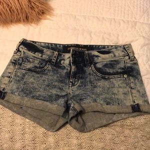 Express Acid Wash Stretch Jean Shorts